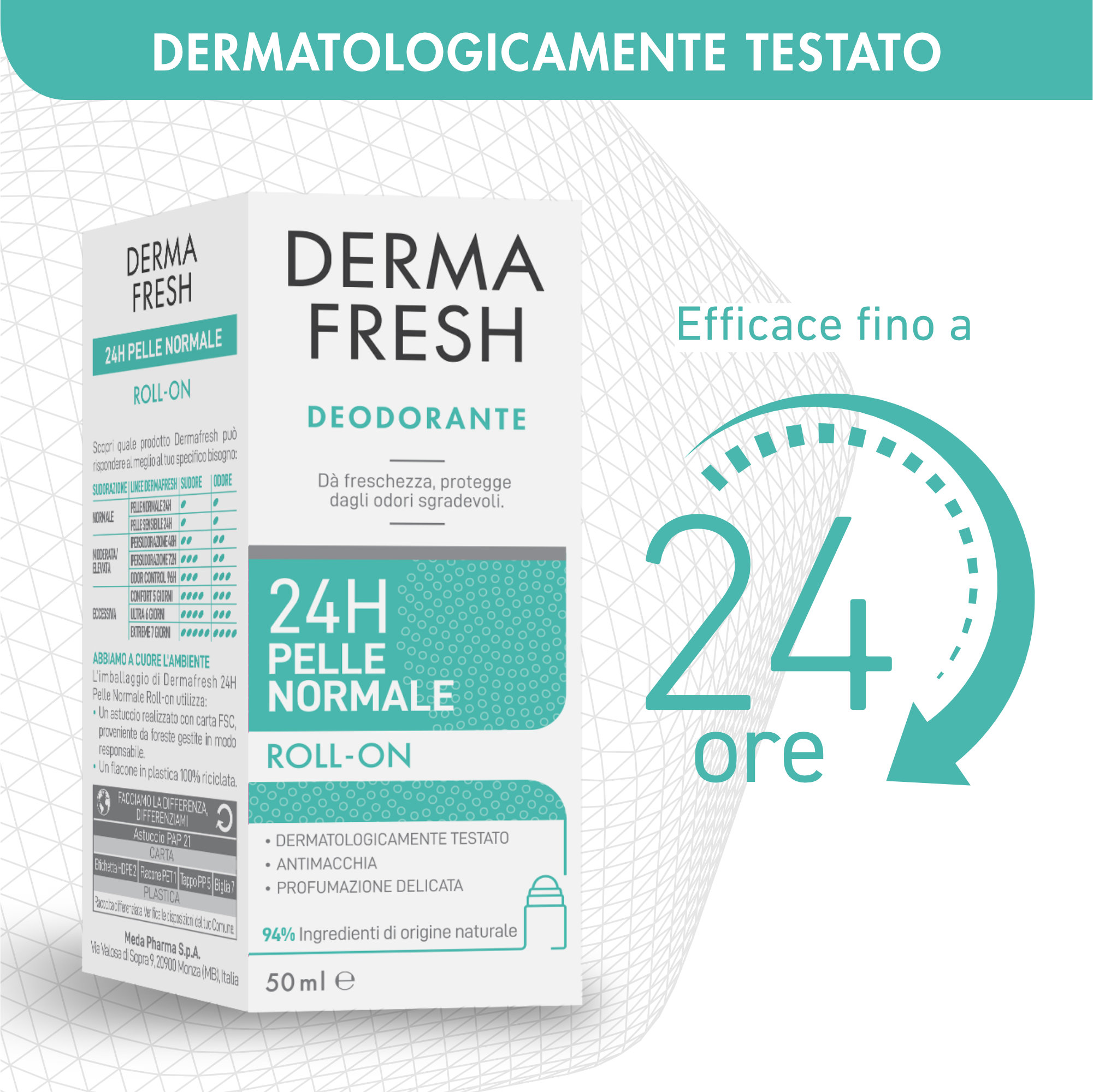 DERMAFRESH 24H P/NORM ROLL50ML