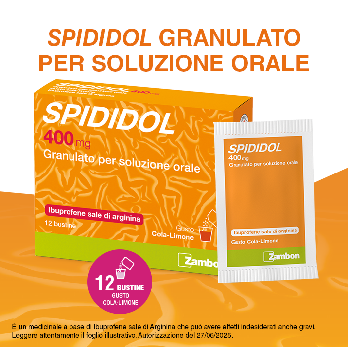 Spididol 400 mg - Granulato gusto COLA LIMONE - 12 bustine