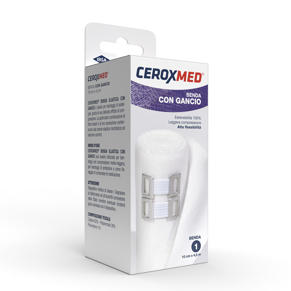 Ceroxmed Benda Elastica Con Fermabenda 10x4,5 cm