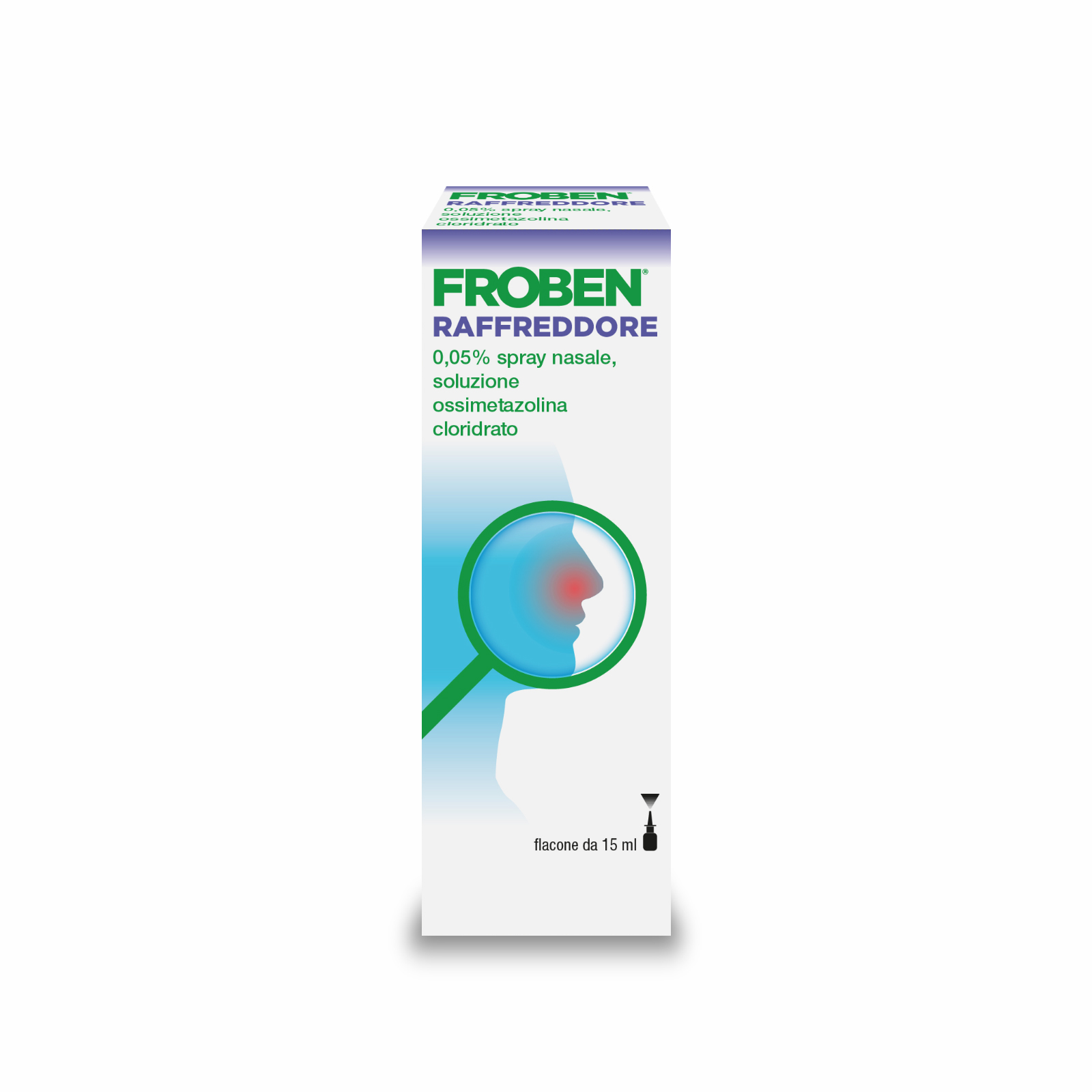 Froben 0,05% - Spray nasale decongestionante per raffreddore - 15 ml