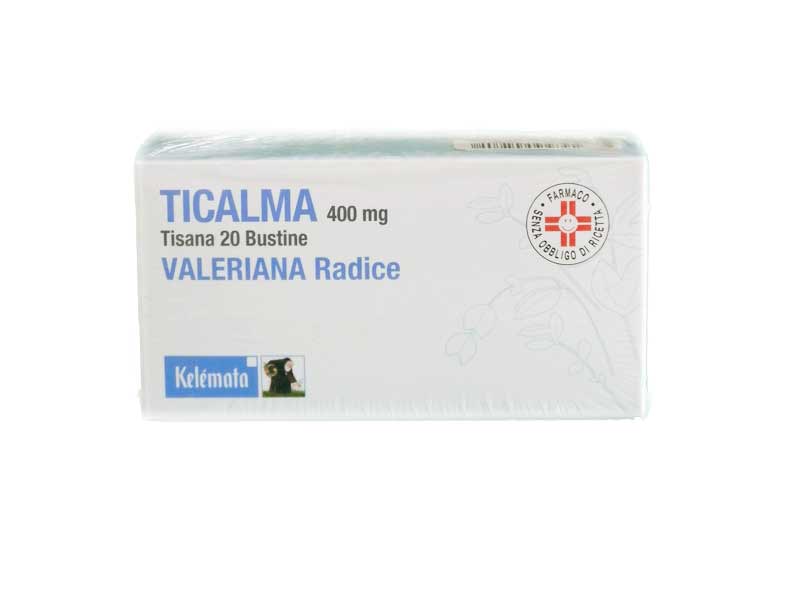 Ticalma Tisana 400 mg Valeriana Radice 20 Bustine Con Filtro