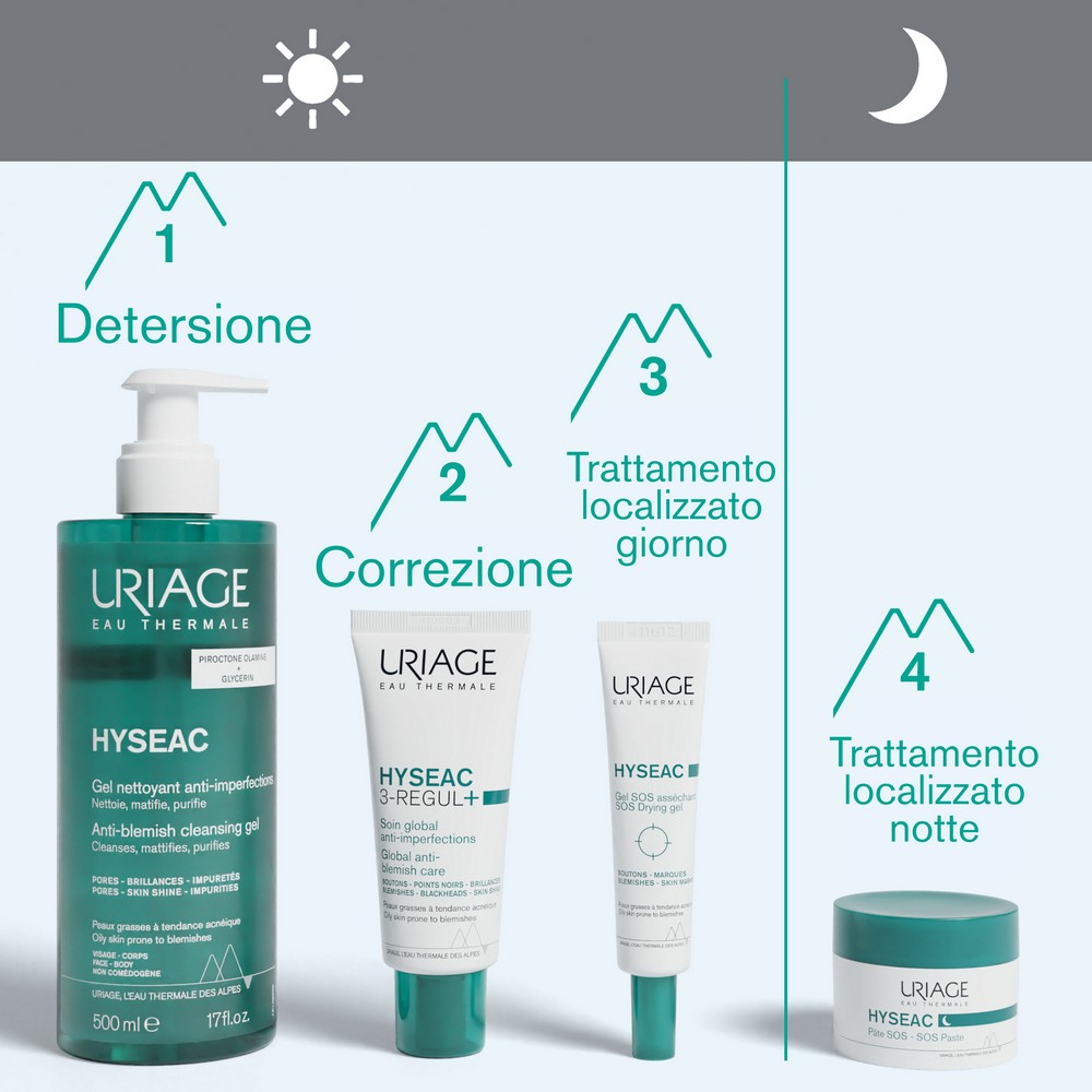 Hyseac Gel detergente anti-imperfezioni per viso e corpo - 500ML