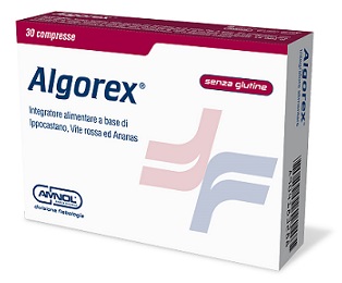 Algorex Integratore Microcircolo Ippocastano Vite Rossa e Ananas 30 Compresse
