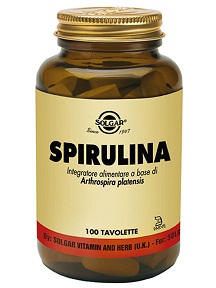 Solgar Spirulina Integratore Ricostituente 100 Tavolette