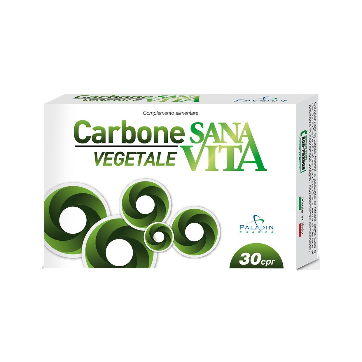 Sanavita Carbone Vegetale Integratore 30 Compresse