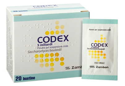 Codex 5 miliardi - 20 bustine - 250 mg per diarrea e problemi intestinali