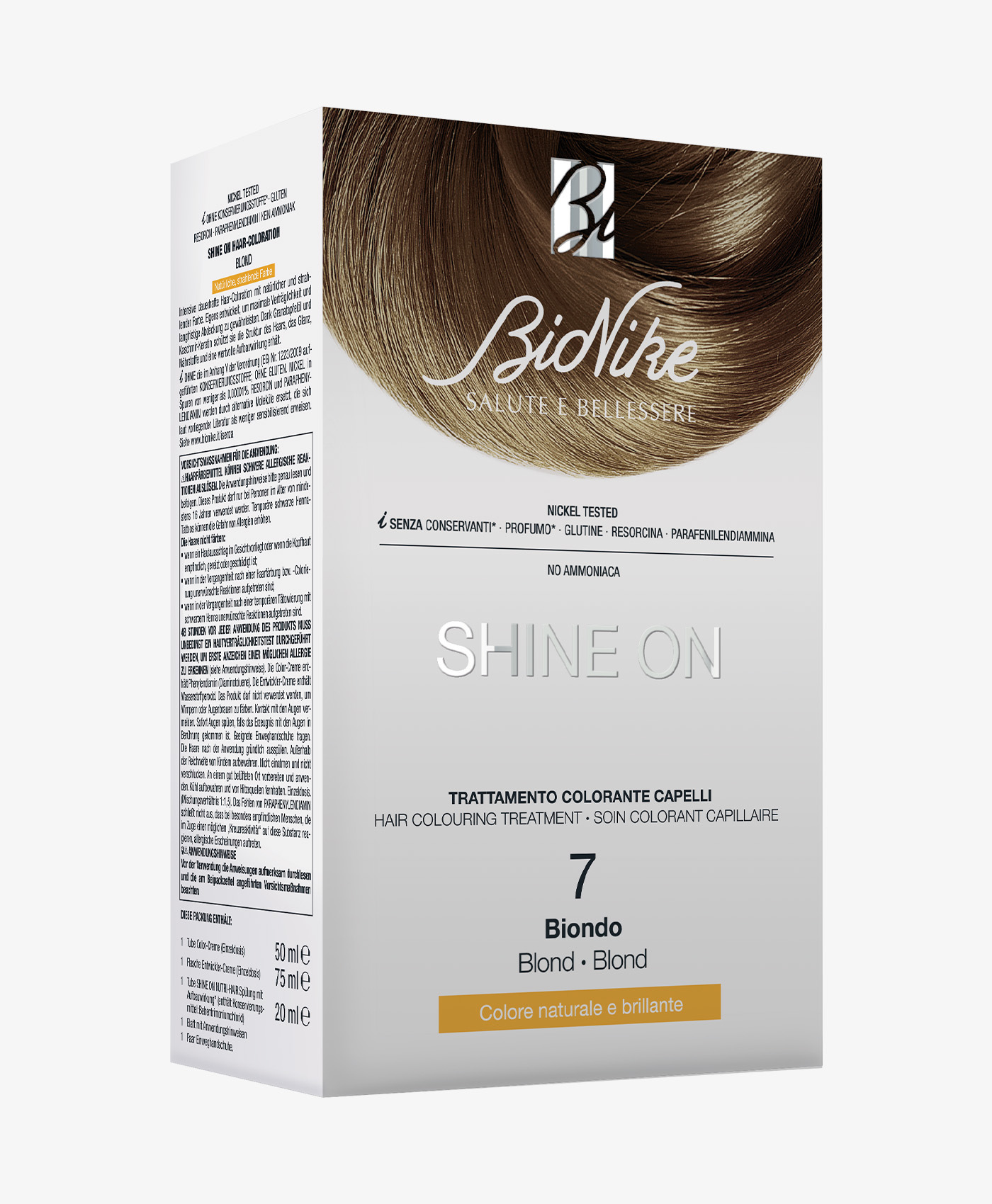 Bionike Shine-On 7 Biondo Trattamento Colorante Capelli