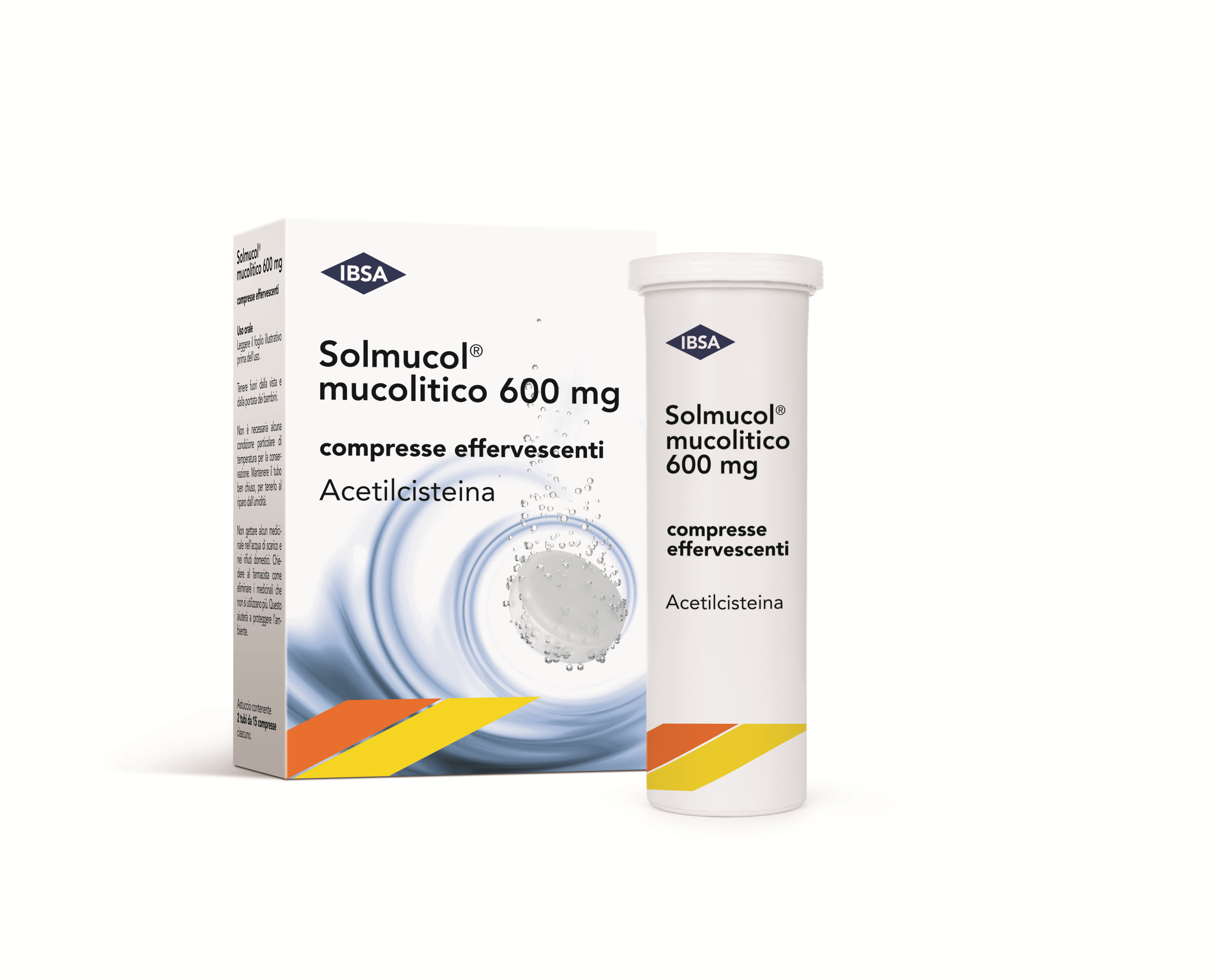 Solmucol Mucolitico 600 mg Acetilcisteina 30 Compresse Effervescenti