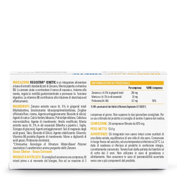 REGOSTAR CINETIC 20Cpr 670mg