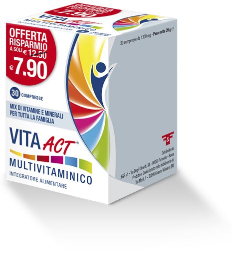 Vita Act vitamine e minerali per tutta la famiglia 30 compresse