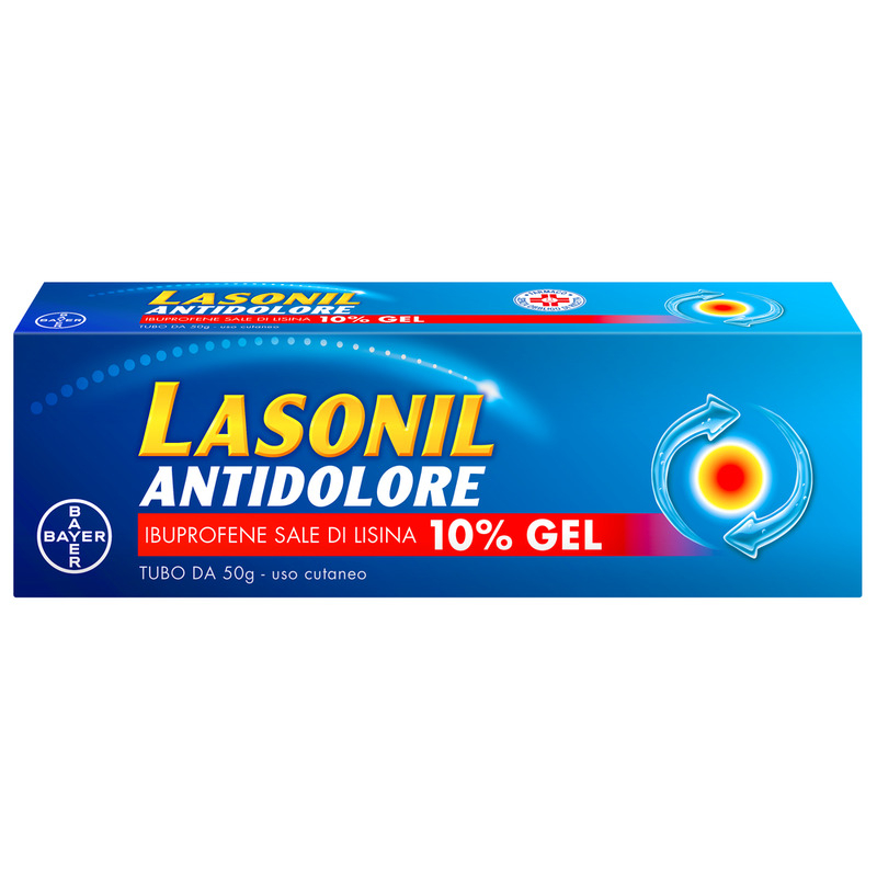 Lasonil Antidolore Gel antidolorifico e antinfiammatorio per il trattamento di Mal di Schiena, Dolori Muscolari e Articolari, Tubo da 50gr