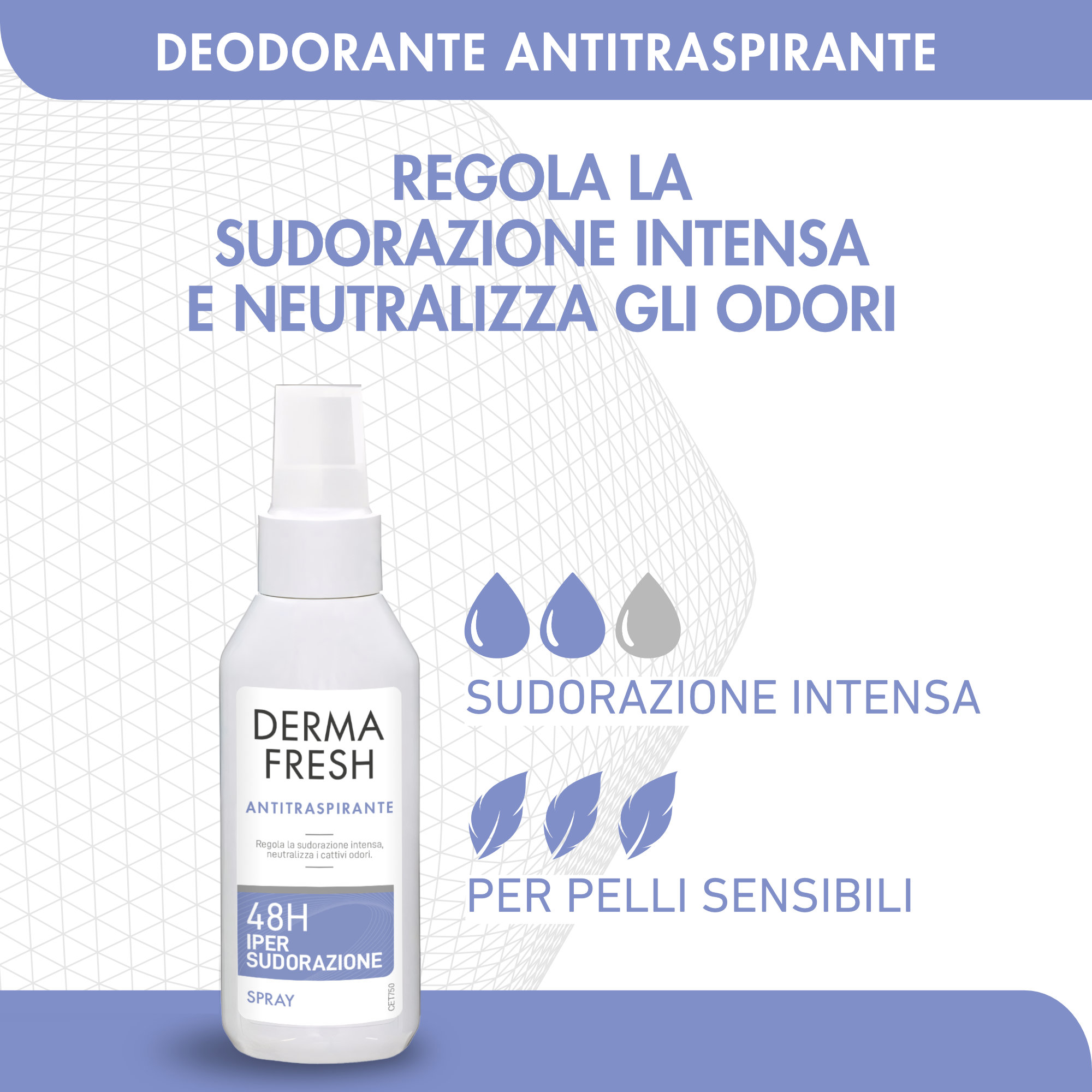 Dermafresh 48H Ipersudorazione - Spray Antitraspirante 100 ml