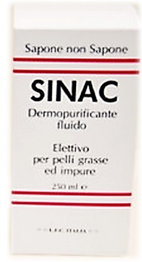 Sinac Dermopurificante Fluido Sapone non Sapone Pelle Grassa 250 ml