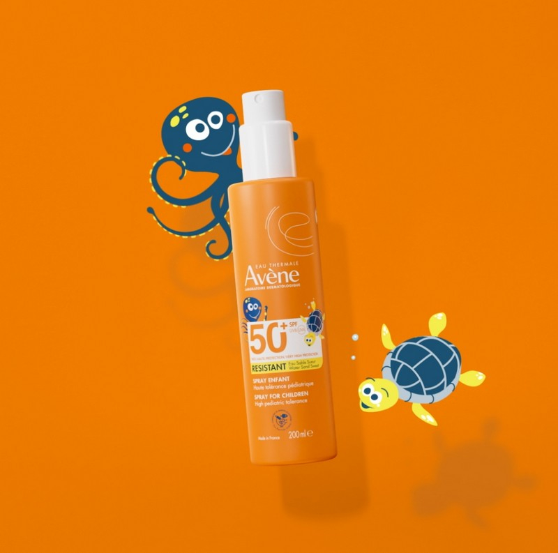 Eau Thermale Avène Spray solare bambino, protezione molto alta SPF 50+, 200 ml