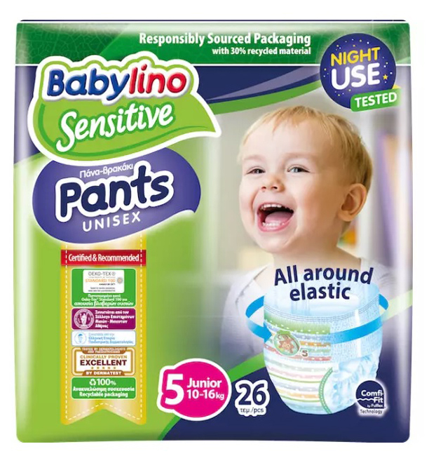 BABYLINO PANTS UNISEX  PACCO SCORTA TG 5 10-16 KG