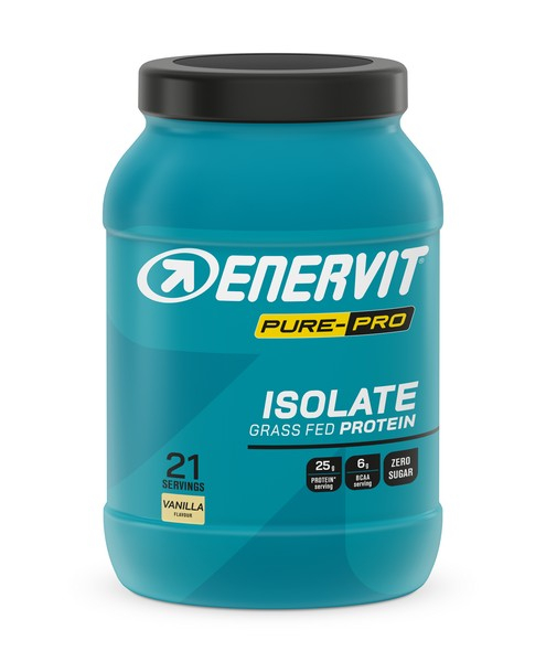 Enervit Pure Pro 100%  Whey Protein Isolate Grass Fed - Vaniglia - Barattolo da 630g