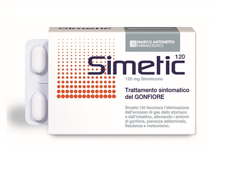 Simetic 120 - Integratore per gonfiore e meteorismo - 30 compresse