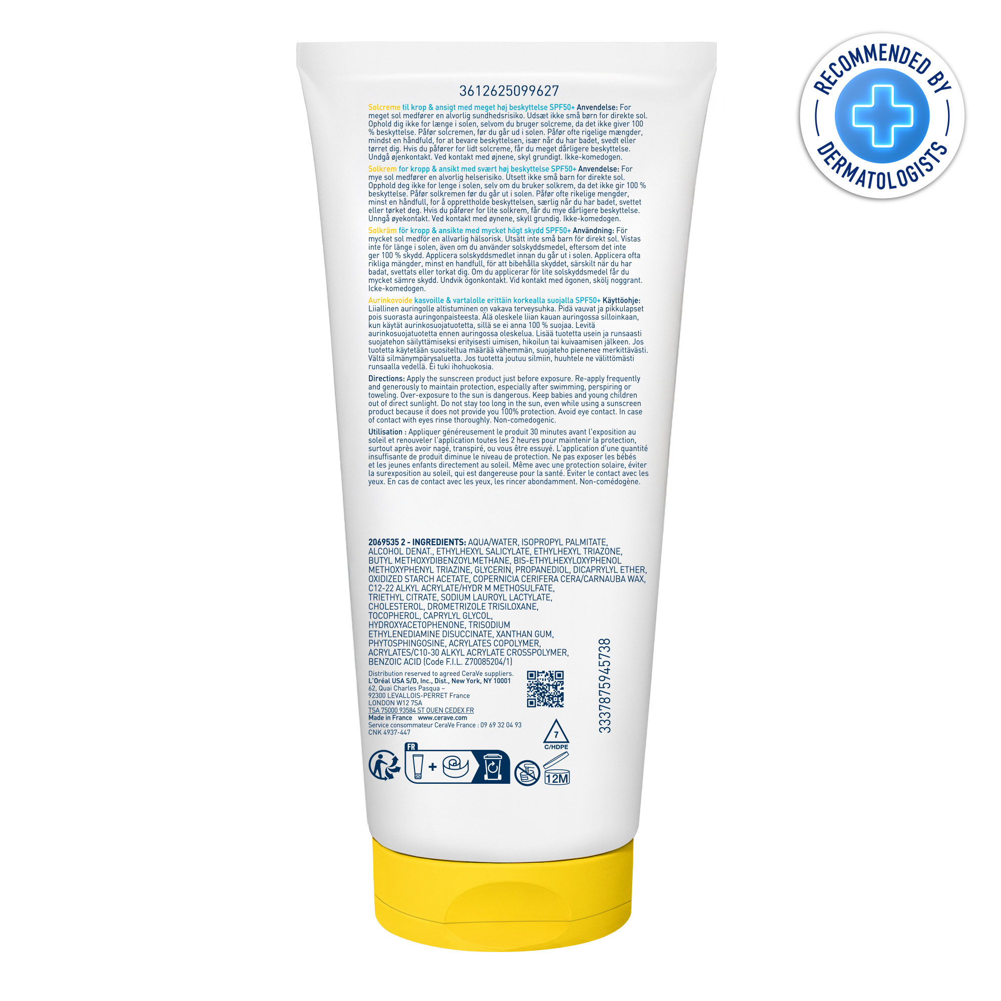 Cerave - Protezione Solare Idratante Invisibile Viso E Corpo SPF30 Per Pelli Da Normali A Secche 177 ml