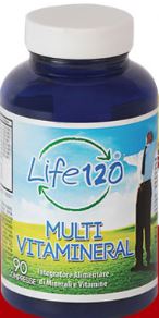 Life 120 Multivitamineral Integratore Alimentare Minerali e Vitamine 45 compresse