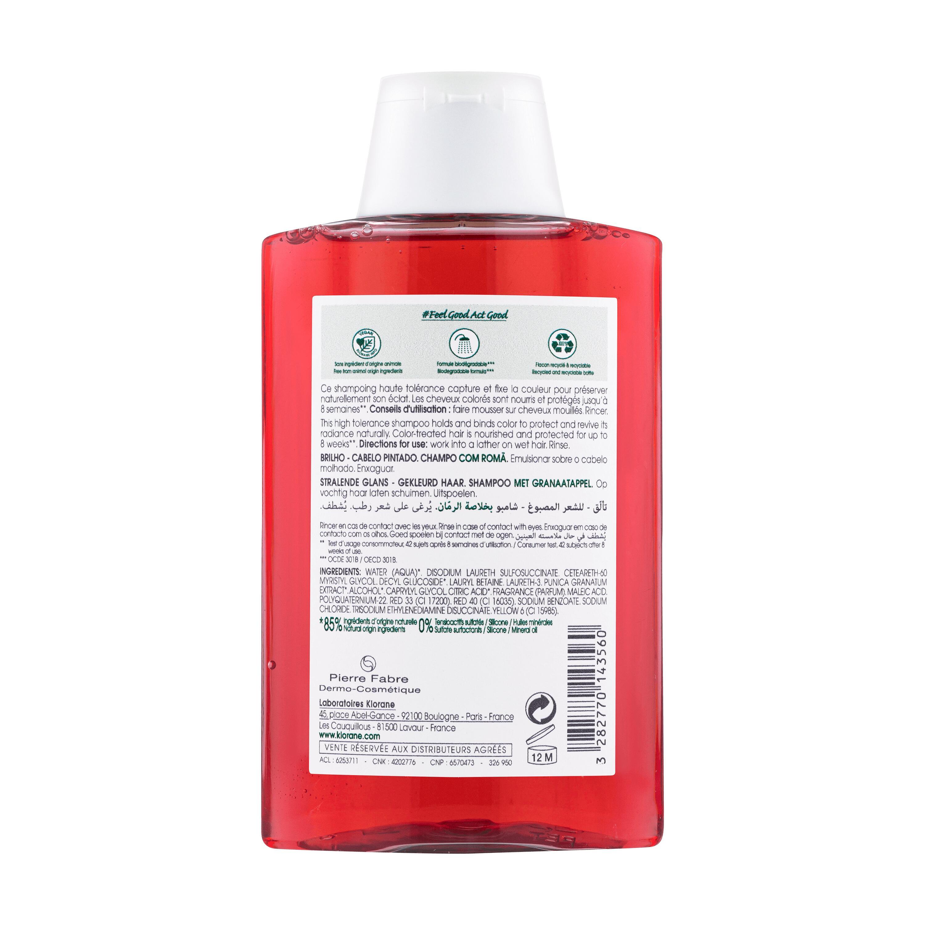 Klorane - Shampoo Al Melograno Per Capelli Colorati 200 ml
