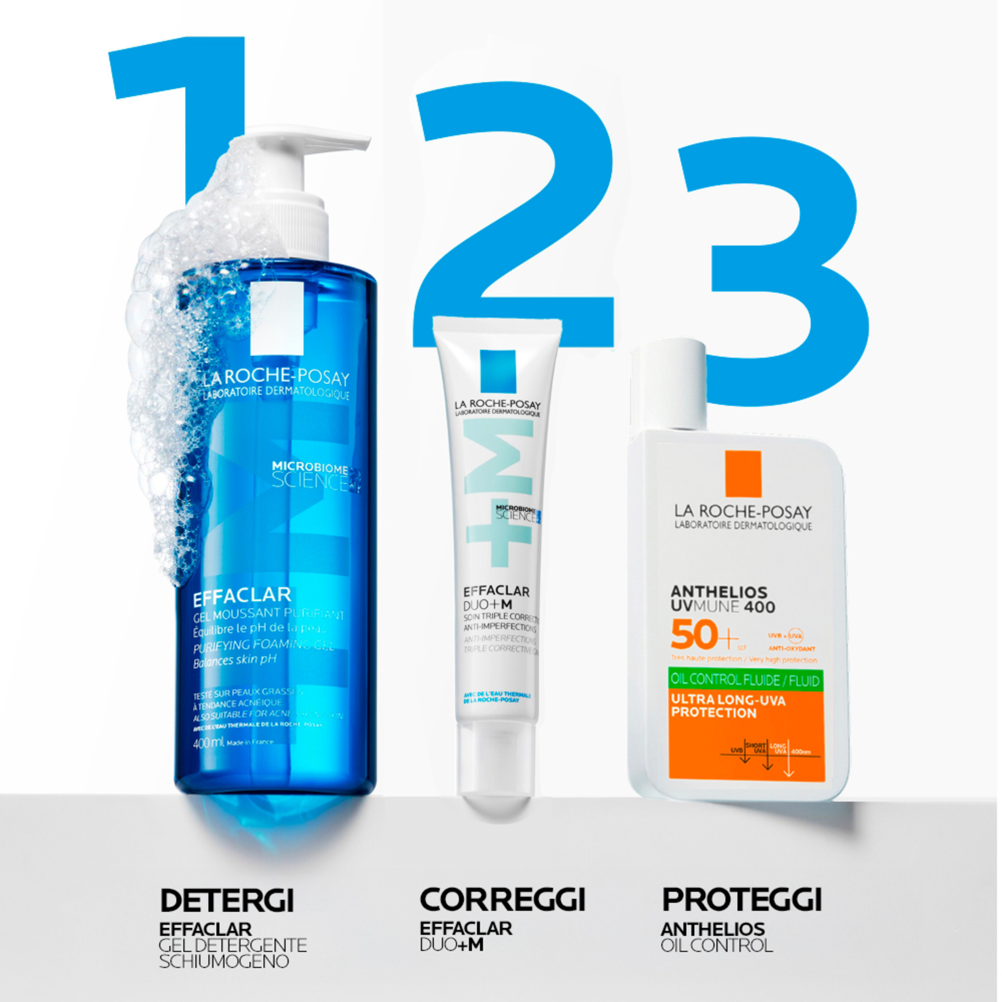 La Roche-Posay Effaclar Duo+M - Trattamento Anti-Imperfezioni Viso Per Pelle Mista, Grassa O A Tendenza Acneica 40 ml
