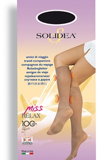 Solidea Miss Relax 100 DEN Gambaletto Compressivo Colore Cammello Taglia 1