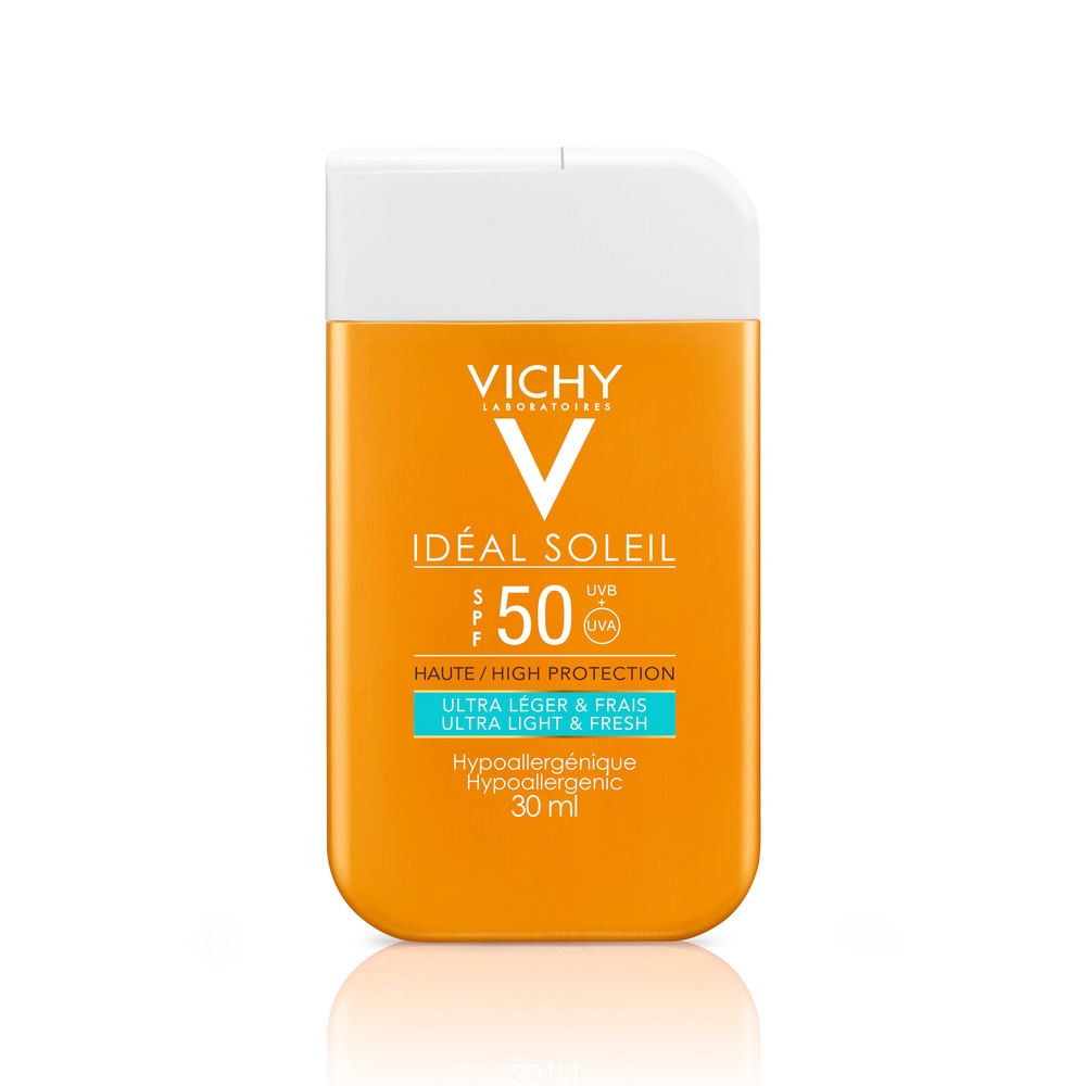 Vichy Idéal Soleil Fluido Ultra Leggero e Fresco SPF 50 - Protezione viso e corpo - 30 ml