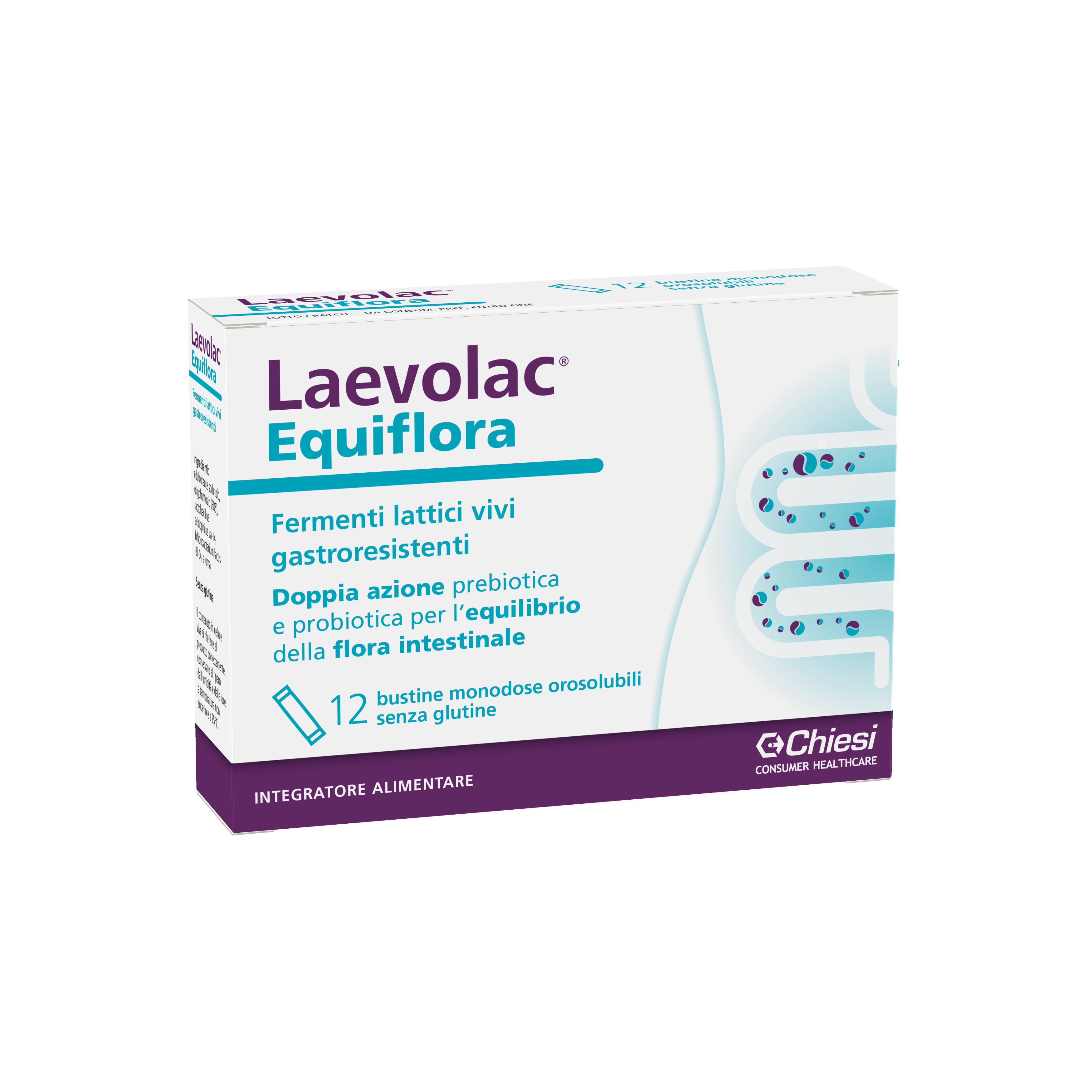 Laevolac Equiflora 12 Bustine - Integratore Di Fermenti Lattici Per L'Equilibrio Intestinale