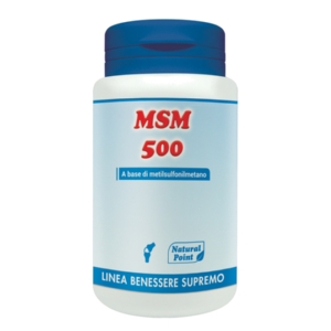 MSM 500 Natural Point - Integratoreper il benessere delle articolazioni - 100 capsule
