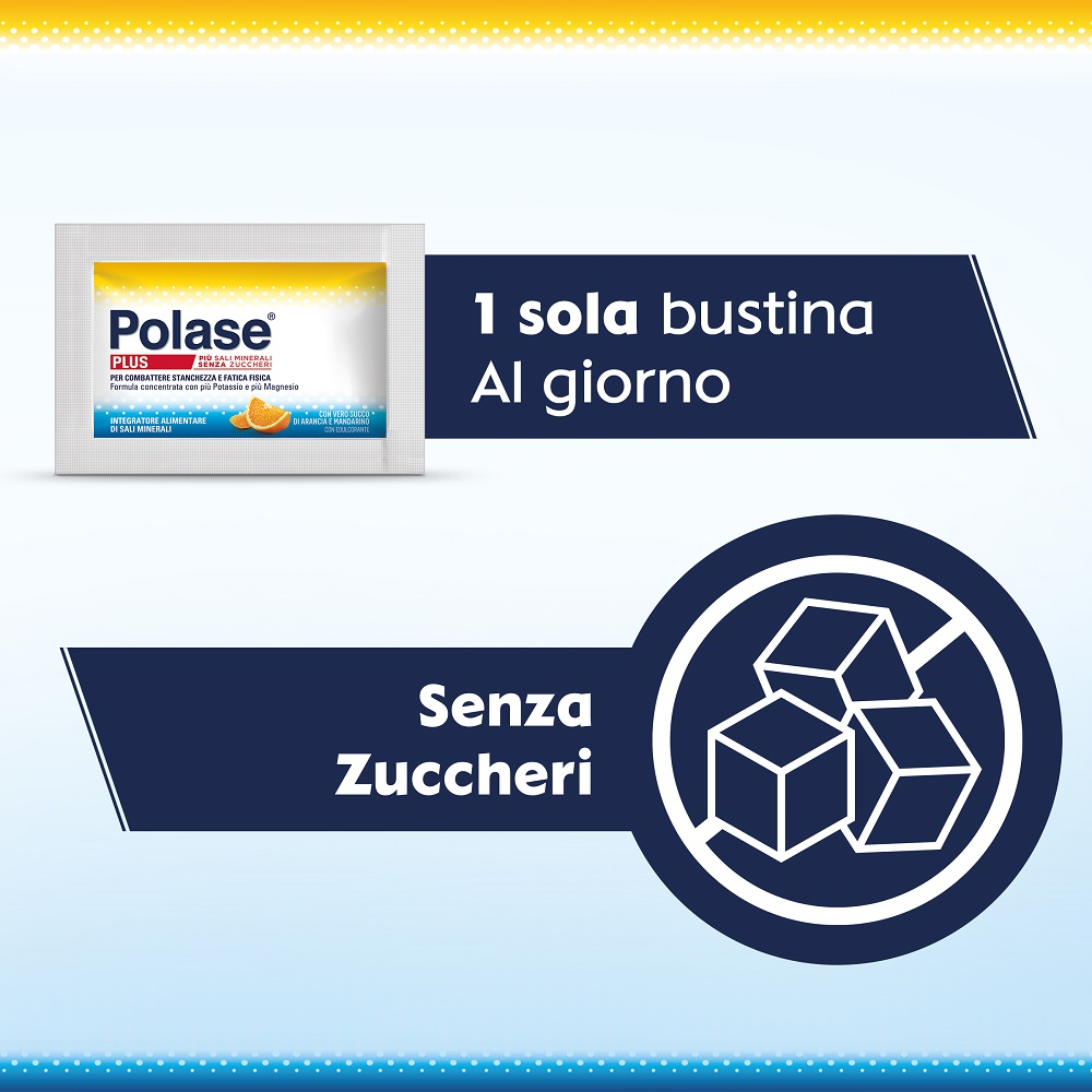 Polase Plus Integratore Alimentare Sali Minerali Organici Magnesio Potassio Arancia Mandarino 24 Bst