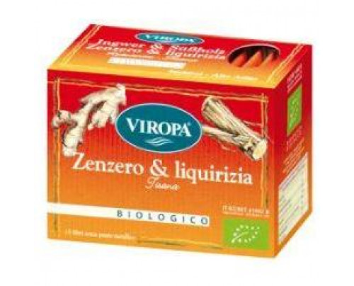Viropa Zenzero & Liquirizia Tisana Biologica 15 Bustine