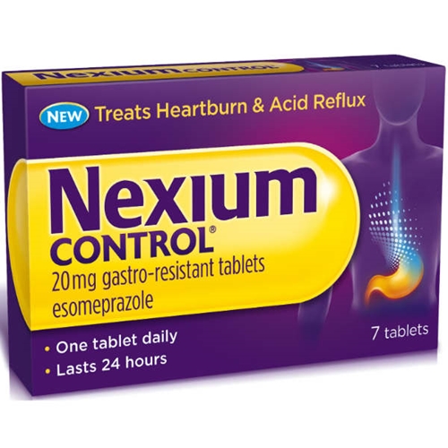 Nexium CONTROL Antiacido per Bruciore di Stomaco e Reflusso Esomeprazolo 7 Compresse
