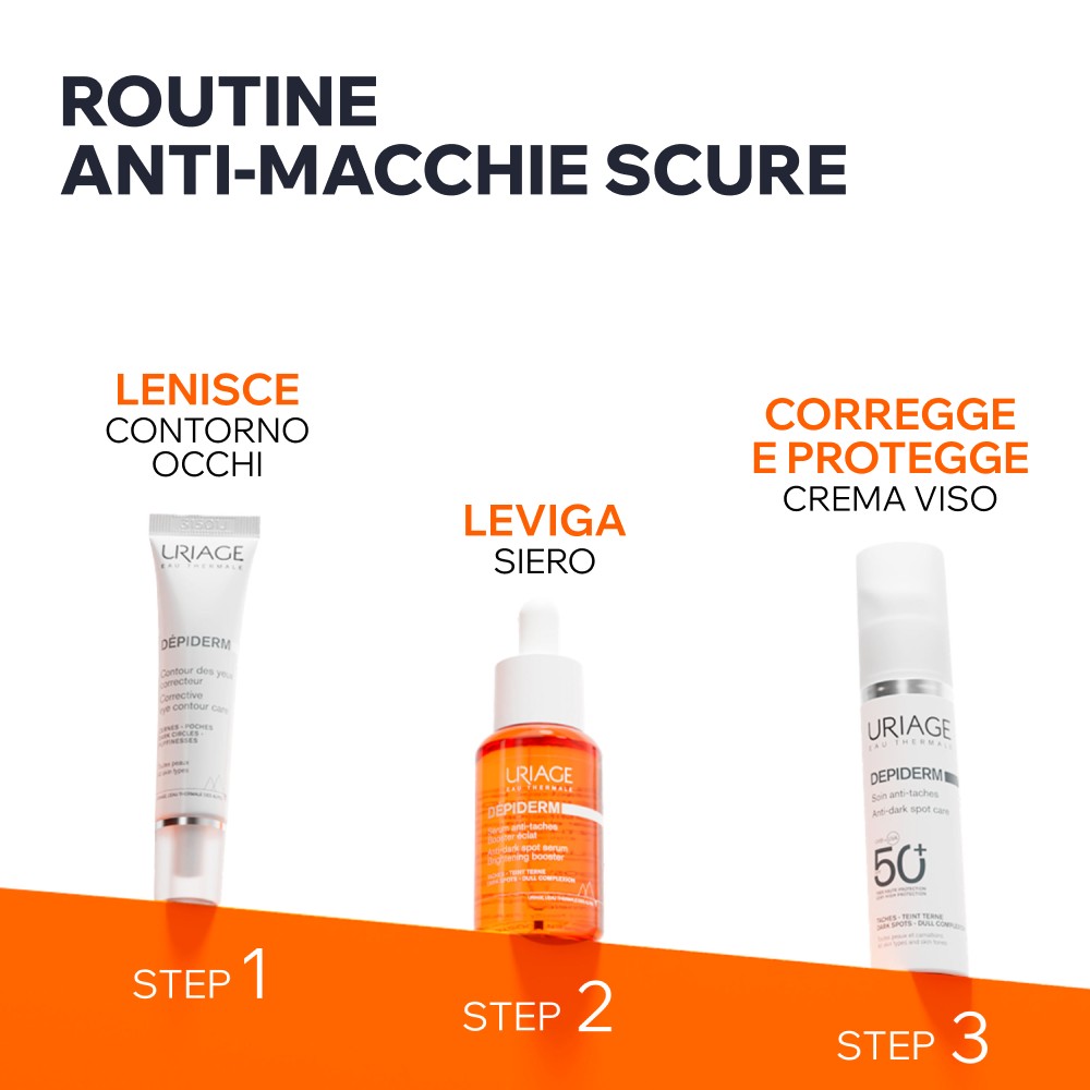 Uriage Dépiderm - Crema Giorno Anti-Macchie SPF50+ Idratante E Protettiva Viso 30 ml