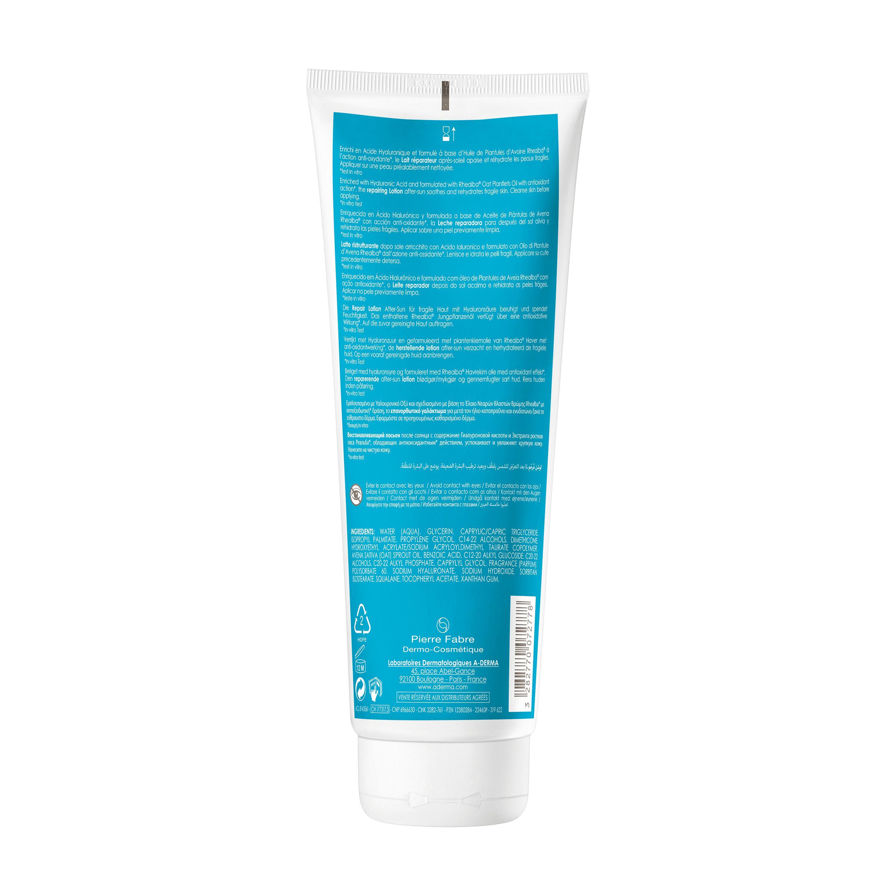 A-Derma Protect AH Latte Doposole Ristrutturante Pelle Fragile 250 ml