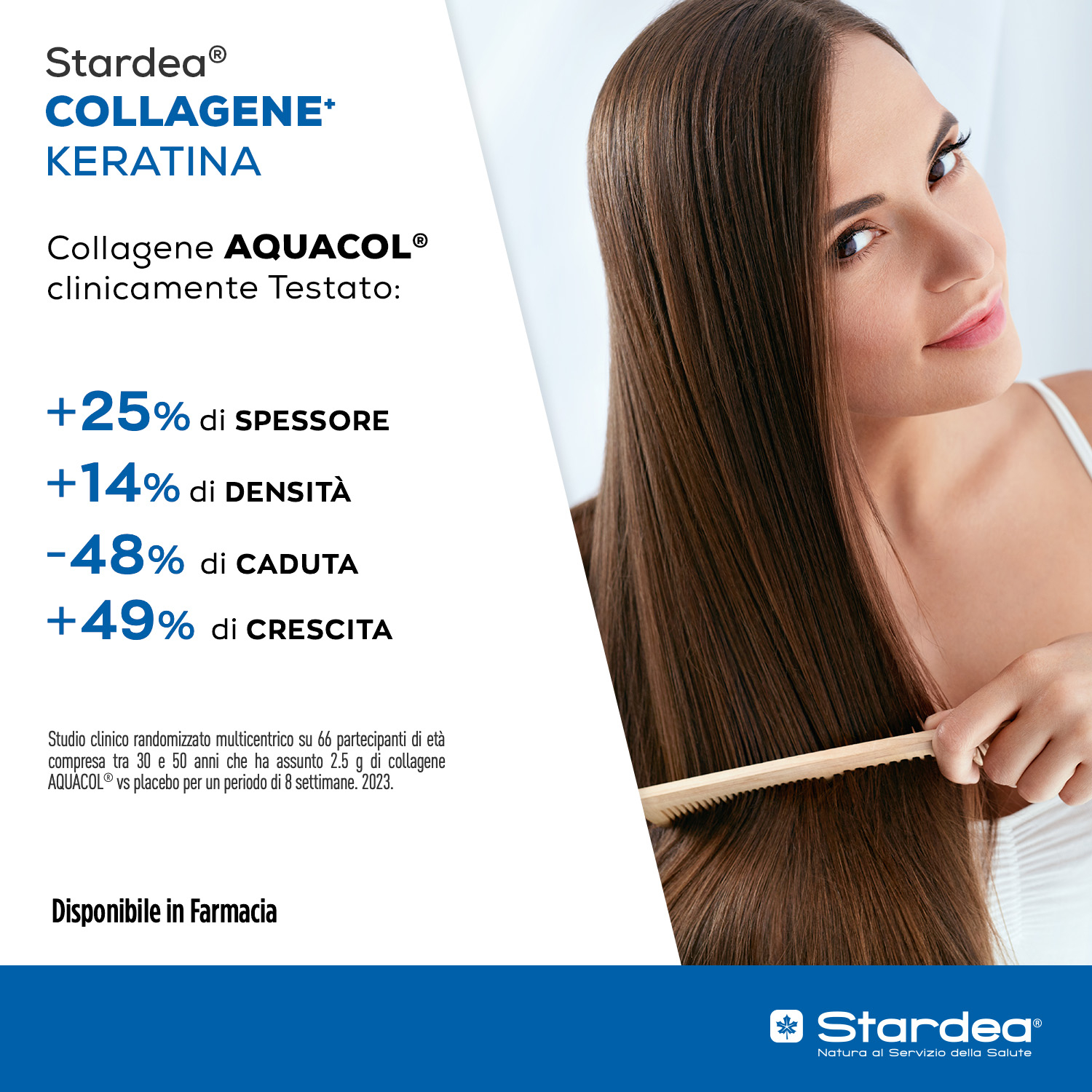 STARDEA COLLAGENE + KERATINA POLVERE - INTEGRATORE ALIMENTARE A BASE DI Collagene marino, Cheratina, Selenio, Rame e Zinco. Salute dei capelli - POLVERE 300 GR.
