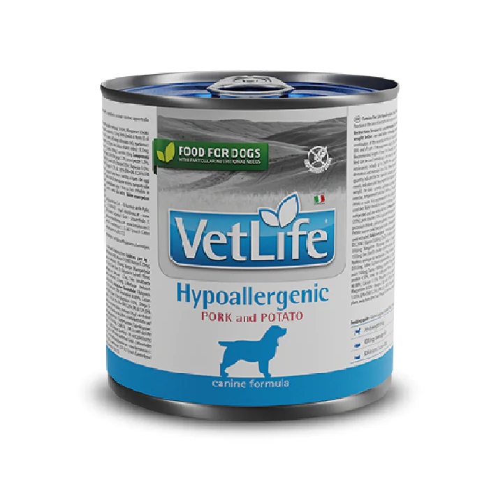 FARMINA VET LIFE CANE HYPOALLERGENIC MAIALE PATATE 300GR (lattina)
