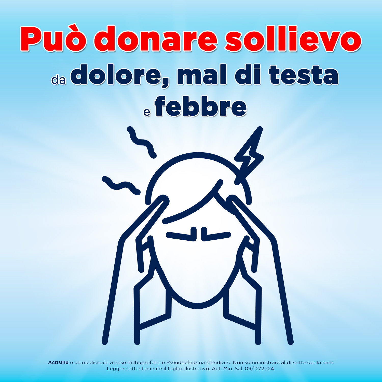 ActiSinu 12 Compresse Sinusite Raffreddore e Mal di testa