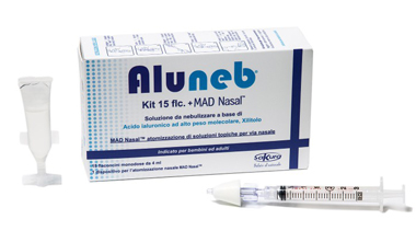Aluneb Iso Kit 15 Flaconcini da Nebulizzare + Mad Nasale Siringa per Nebulizzazioni Nasali