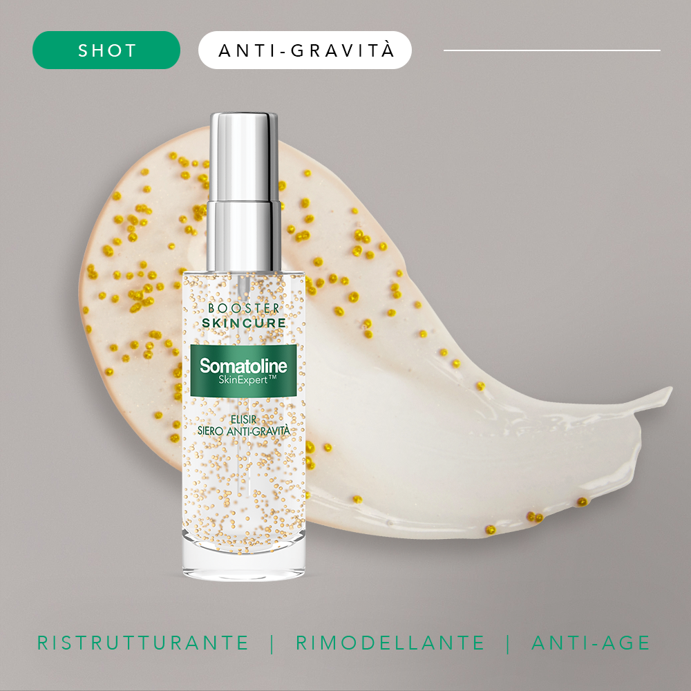 Somatoline SkinExpert, Skincure Shot Anti-Gravtà, Siero Viso   Anti-età,  Vitamina E   30ml