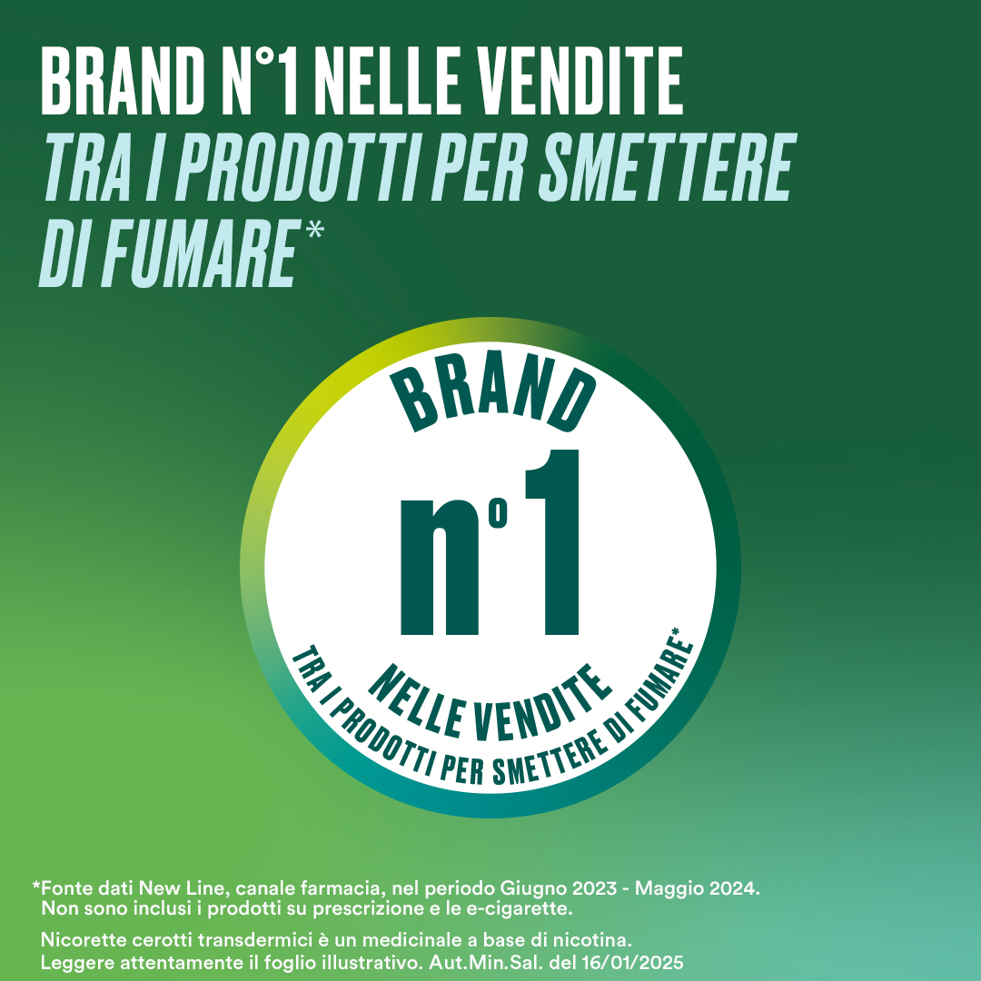 Nicorette 7 Cerotti Transdermici 10 mg Smettere di Fumare