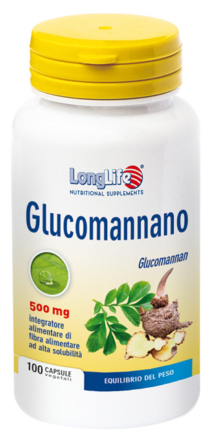LongLife Glucomannano Integratore Dimagrante 100 Capsule