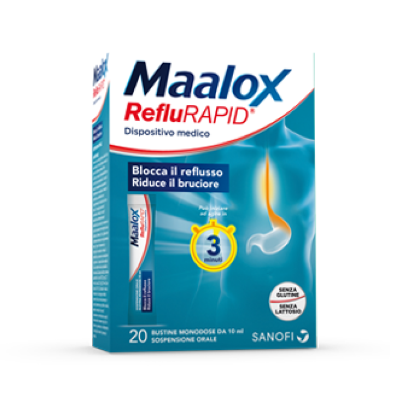 MAALOX REFLURAPID 20 BUSTINE DA 10 ML