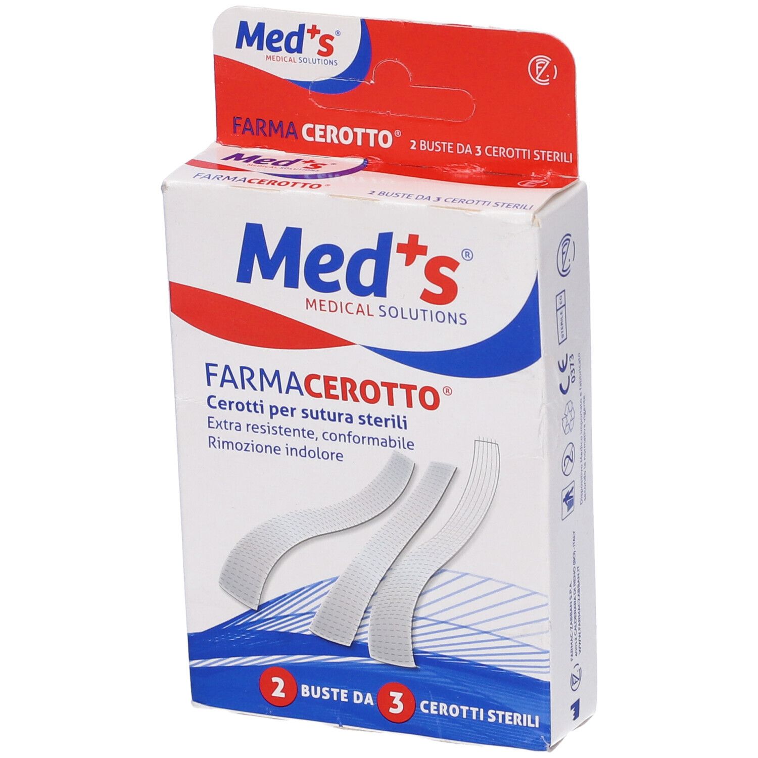 Med's Cerotti Sutura Cutanea Piccole Ferite 6,4 x 76 mm