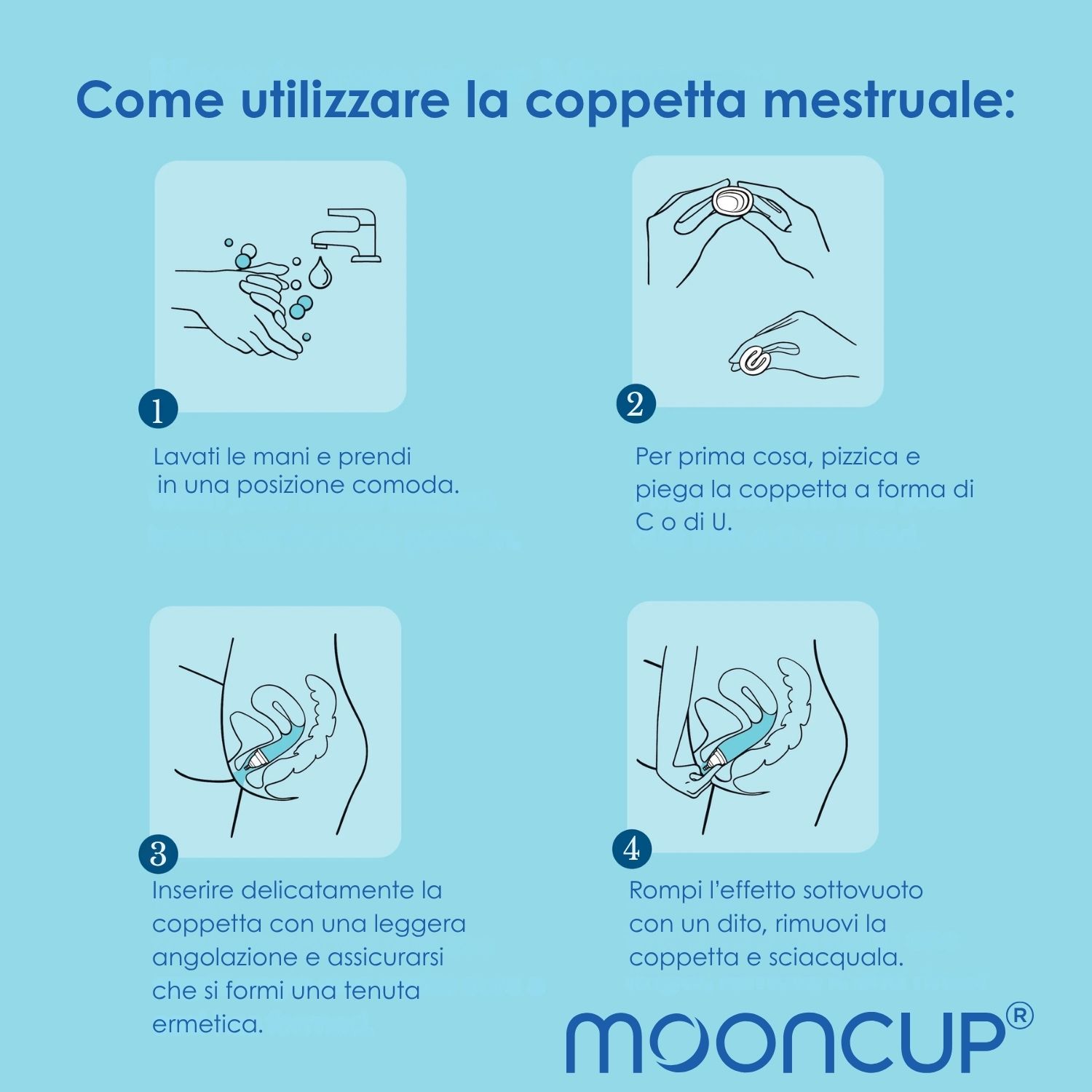 Mooncup Coppetta mestruale in silicone medicale taglia B