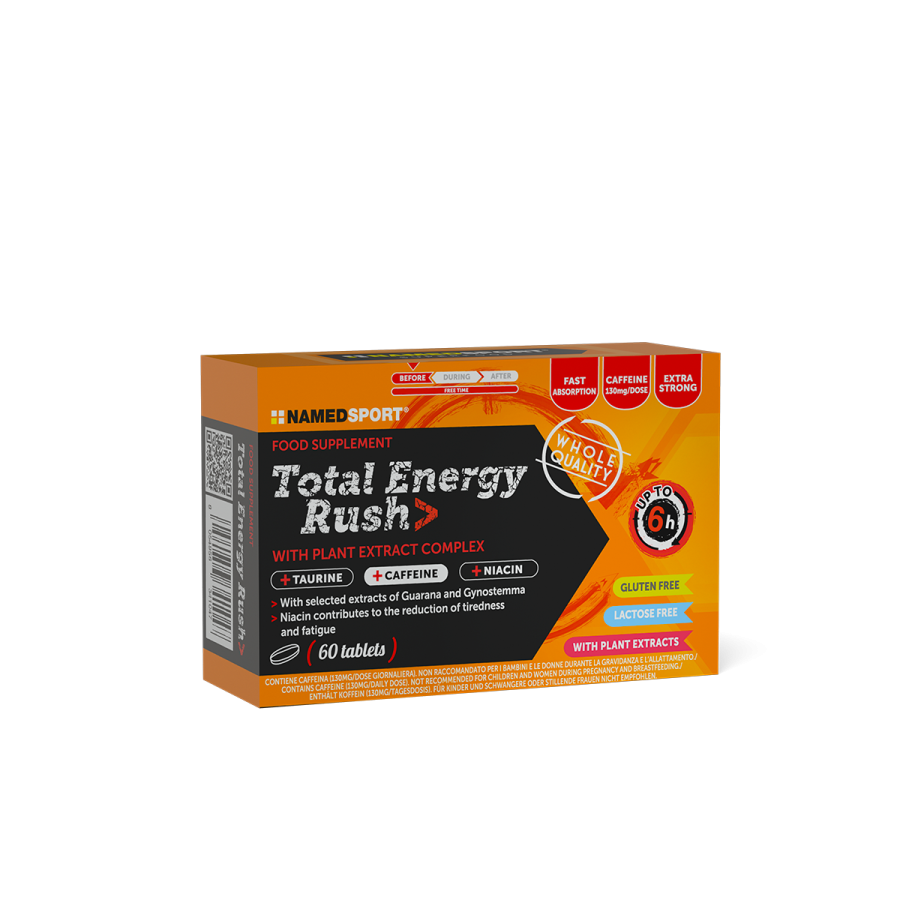 Named Sport - Total Energy Rush 60 Compresse - Integratore Energizzante
