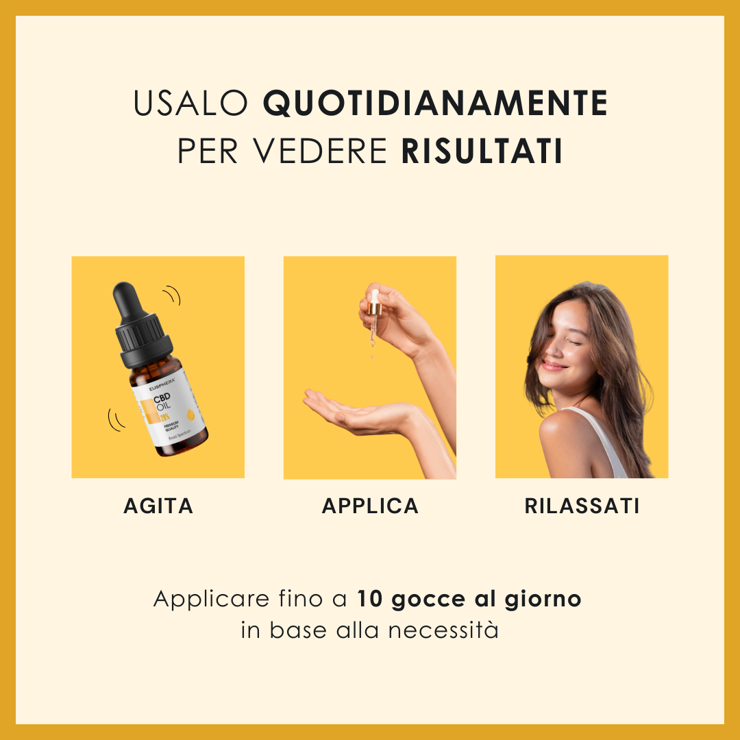 Eusphera CBD OIL 20% - Olio CBD Naturale 10 ml