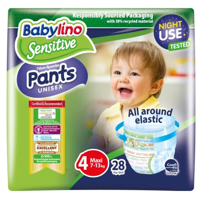 BABYLINO PANTS ECO UNISEX4 50P