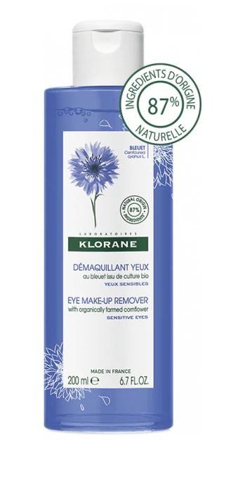 KLORANE Struccante occhi al Fiordaliso proveniente da agricoltura biologica 100ml