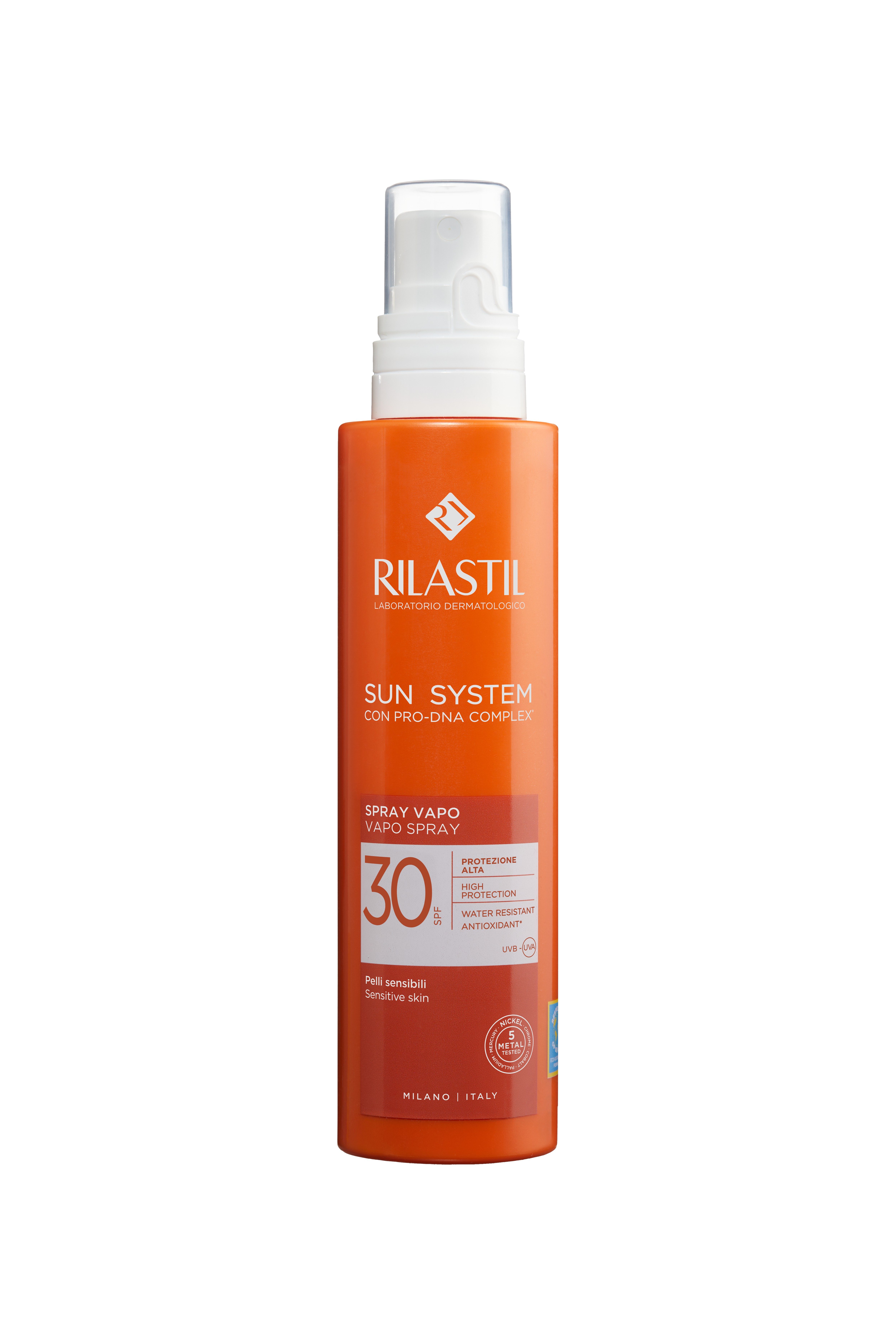 Rilastil Sun System - Spray Solare Corpo SPF30 Per Pelle Sensibile Vapo 200 ml