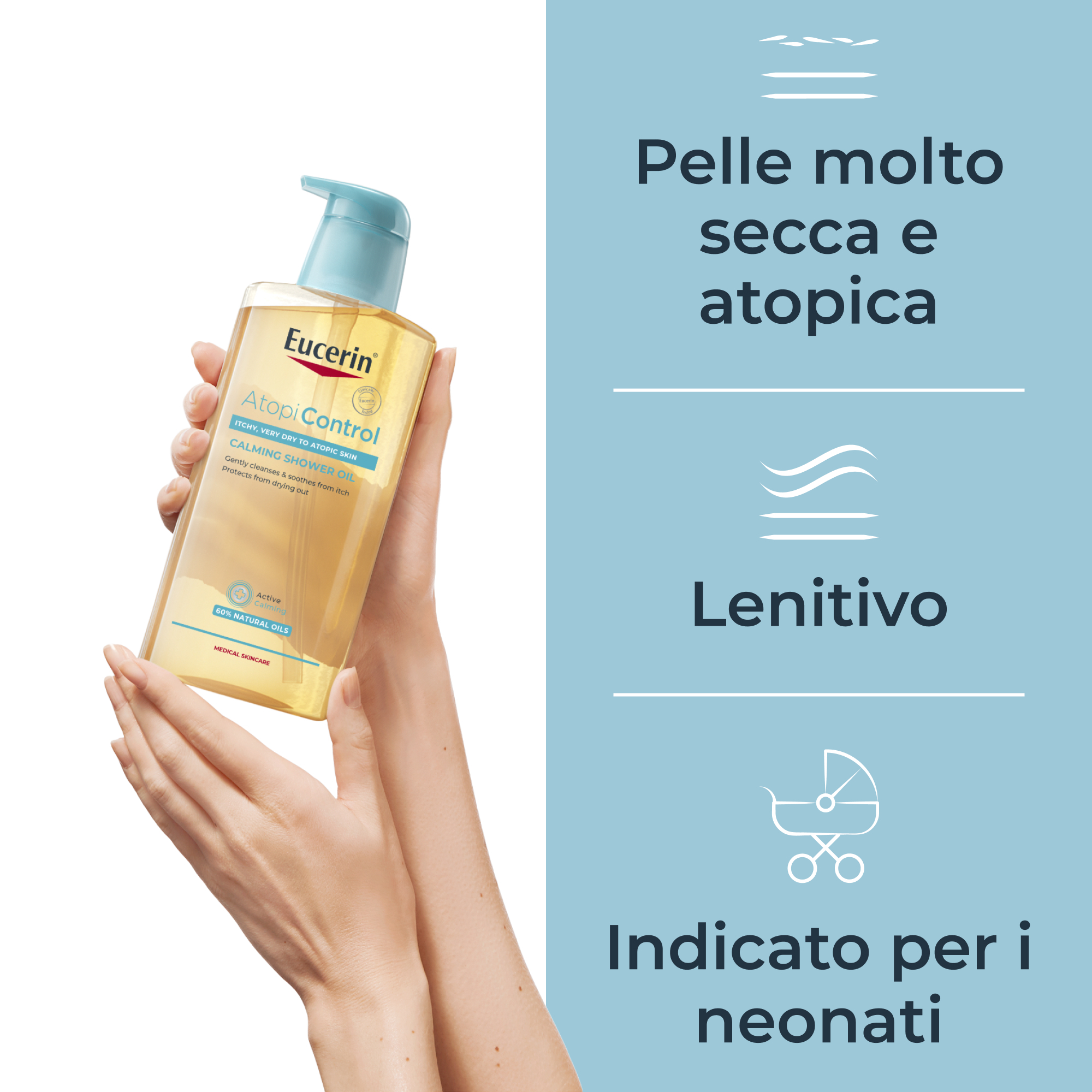 Eucerin AtopiControl Olio Detergente Corpo Pelle Atopica 400 ml